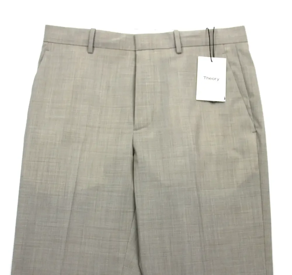 Theory Suit 38 R Mens Chambers Mayer Sand Beige Weave Slim Fit Wool New Tailor 2